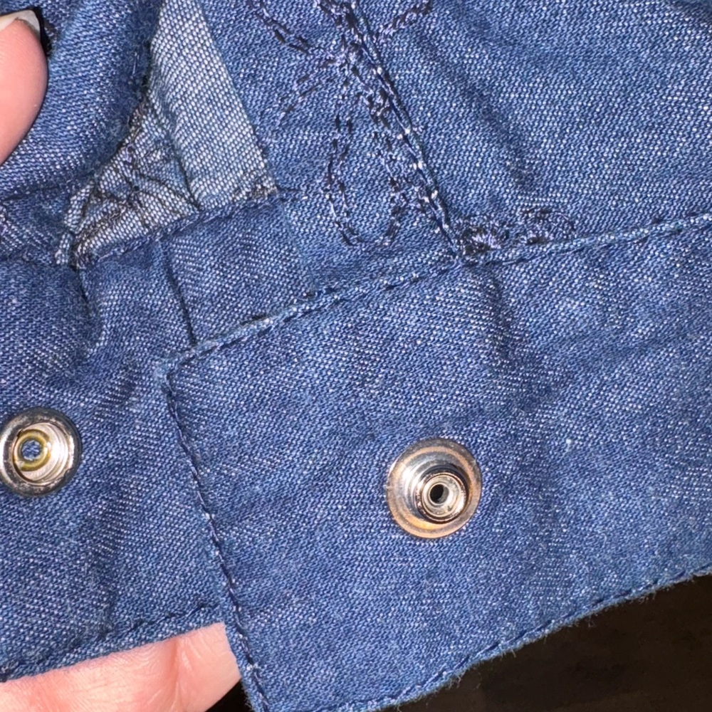 Vintage Gene Ewing BIS Women’s Embroidered Denim Shirt Snap Front Size Small USA - Picture 15 of 15